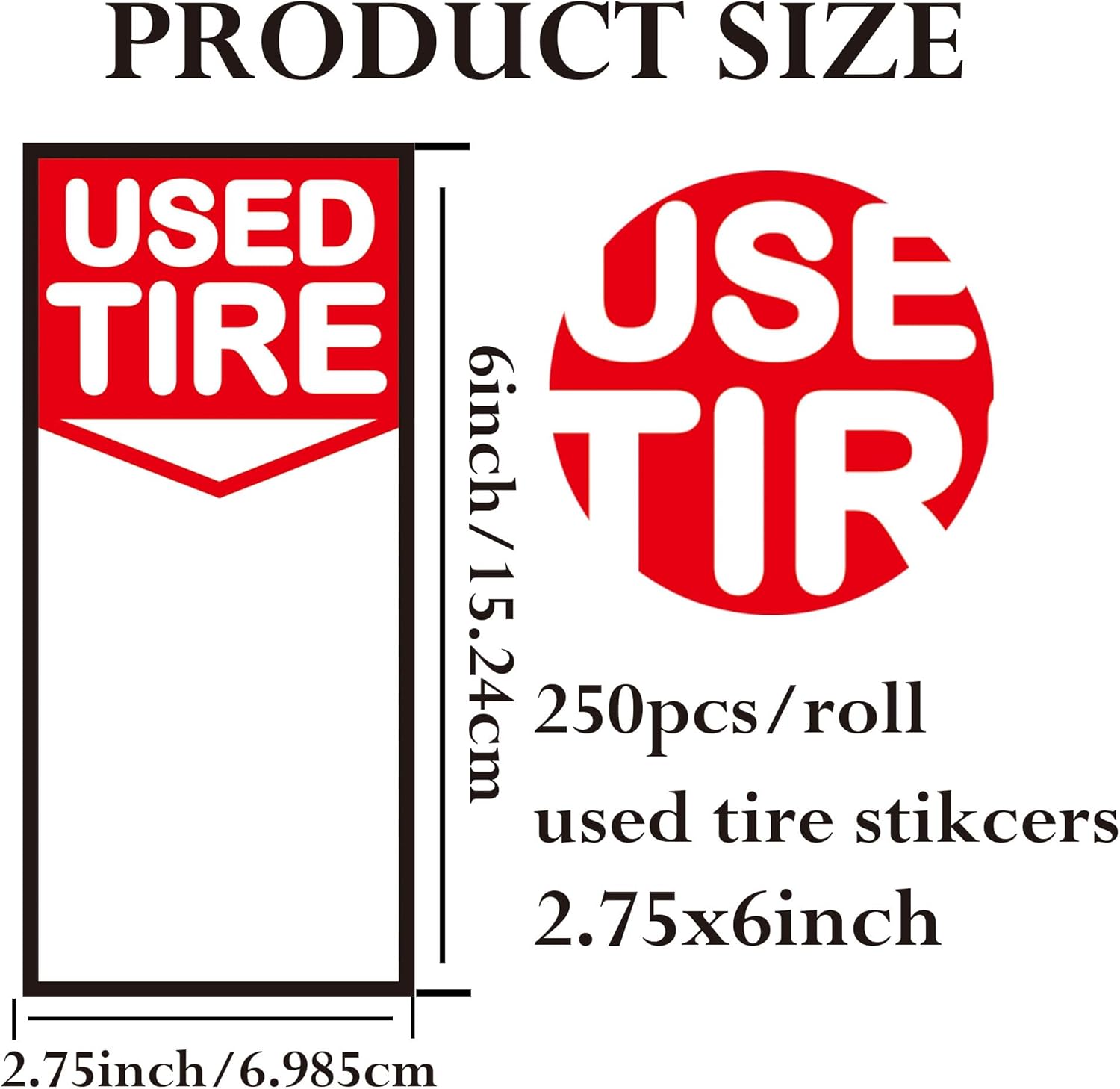 Used Tire Label Price Stickers - Auto Repair Shop For Sale avis et prix