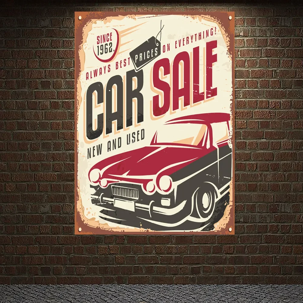 Vintage CAR SALE SERVICE Poste - Auto Repair Shop For Sale avis et prix