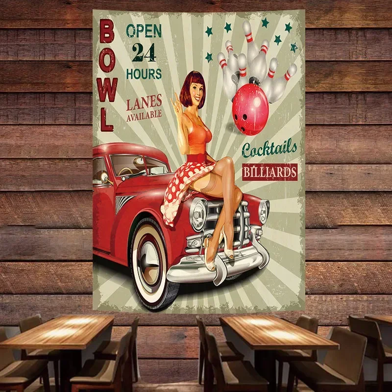 BOWL OPEN 24 HOURS Vintage Car - Auto Repair Shop Hours avis et prix